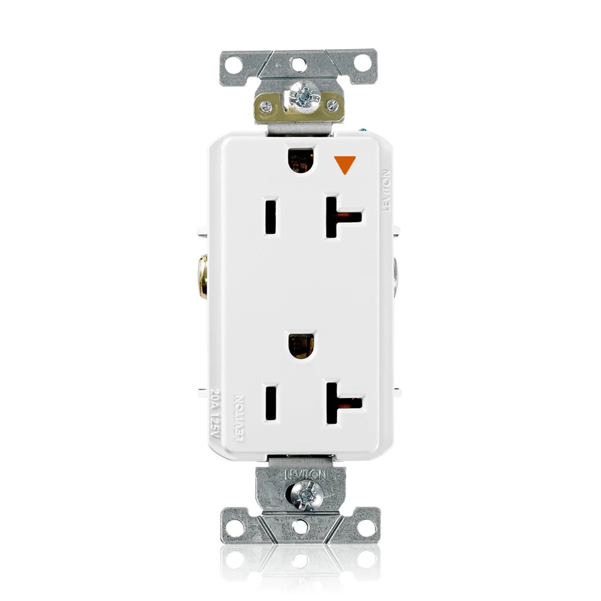 Leviton 16362-WIG Decora Plus Isolated Ground Duplex Receptacle Outlet 20 Amp 125 Volt