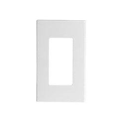 Leviton 80301-SW 1-Gang Decora Plus Screwless Wall Plate, White