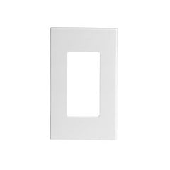 Leviton 80301-SW 1-Gang Decora Plus Screwless Wall Plate, White