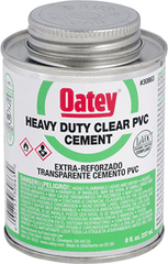 MARS 73166 PVC Cement, 8oz Clear Heavy Duty Oatey