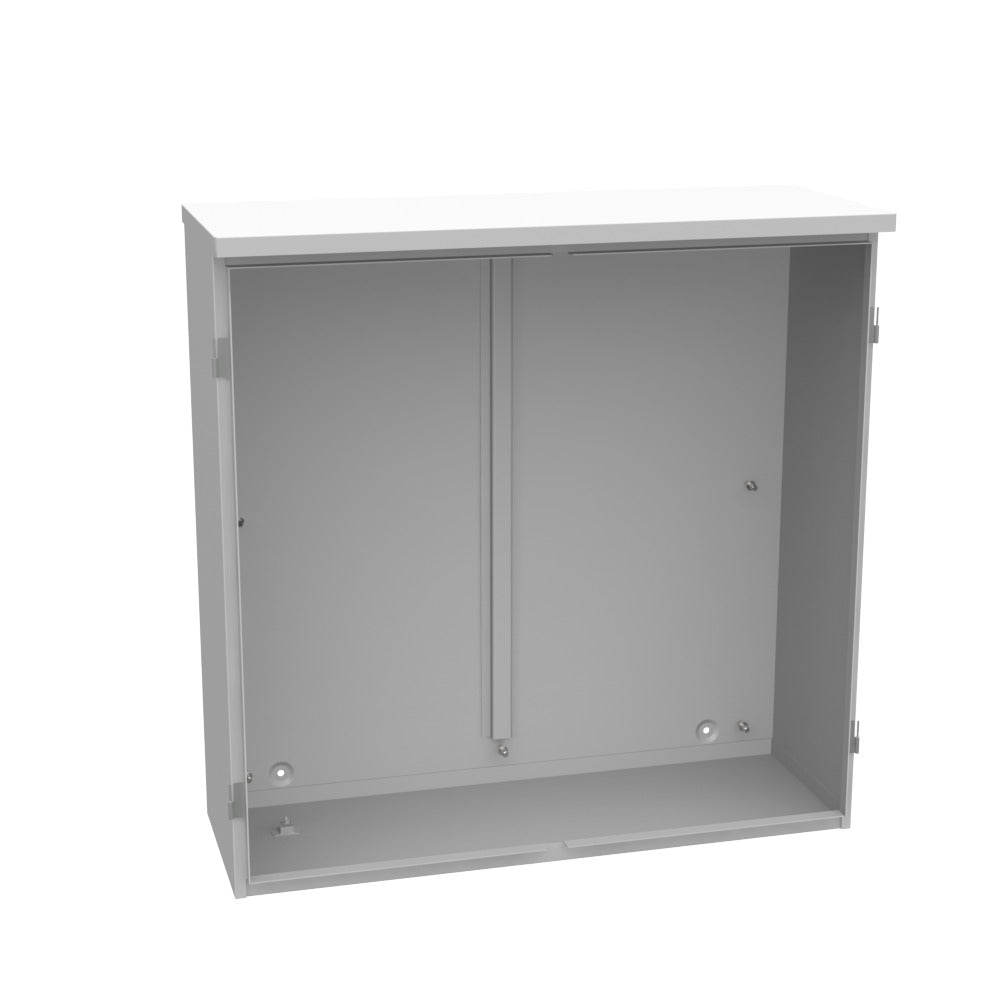 Milbank 363612-CT3R 36x12x36 Hinge Cover Type 3R Steel No Knockouts ANSI 61 Gray Double Doors Padlocking