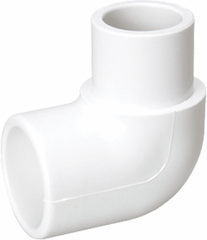 Mueller 409-012 PVC 90 Degree Elbow, 1-1/4 Spgt x Soc Street Schedule 40