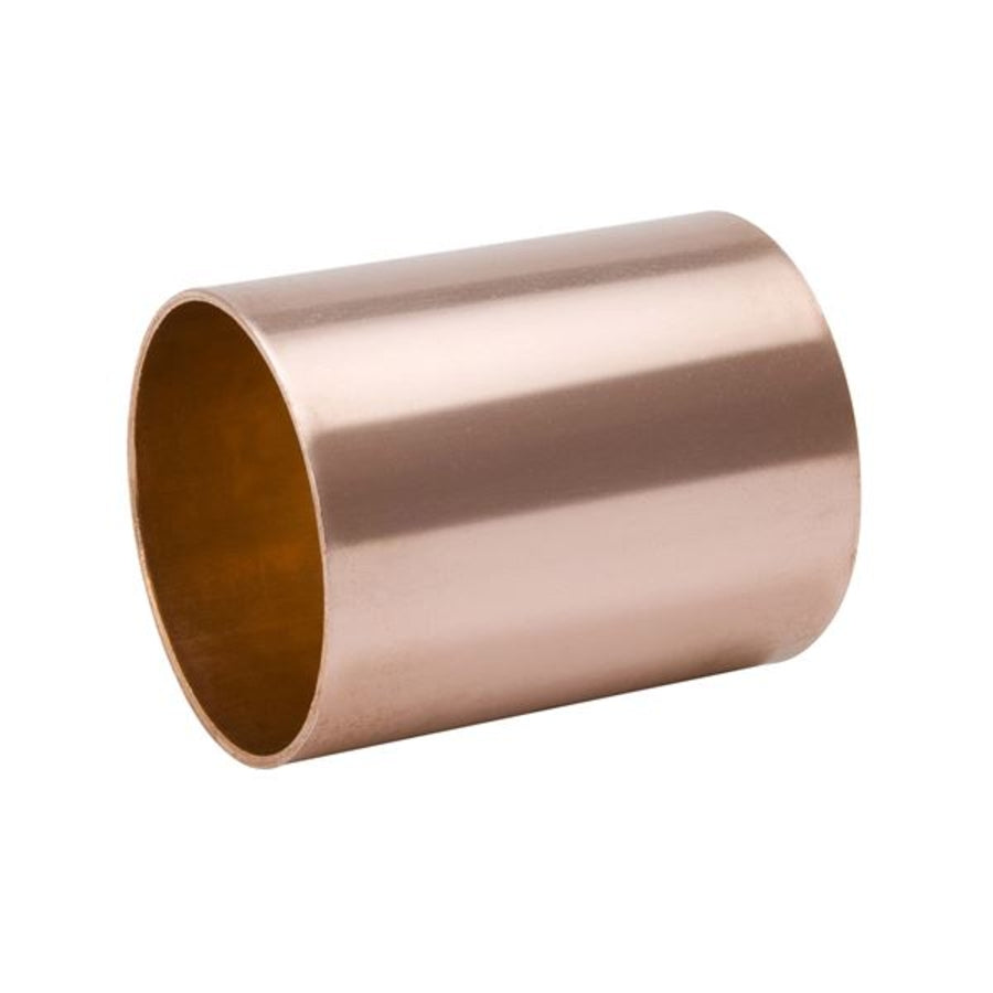 Mueller W10150 Copper Coupling, 2-1/8 OD (C x C) Staked Stop WC-400S