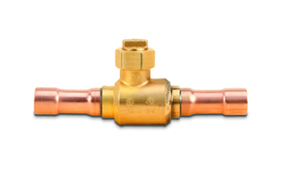 Superior HVACR Products 586WAS-8ST Ball Valve, 1/2 ODS x 1/2 Dia w/ Access Ftg WAS Series