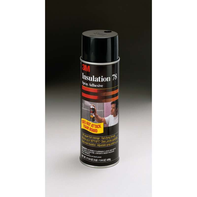 3M 7000046590 Polystyrene Foam Insulation Spray Adhesive 78 Clear 24 fl oz Can