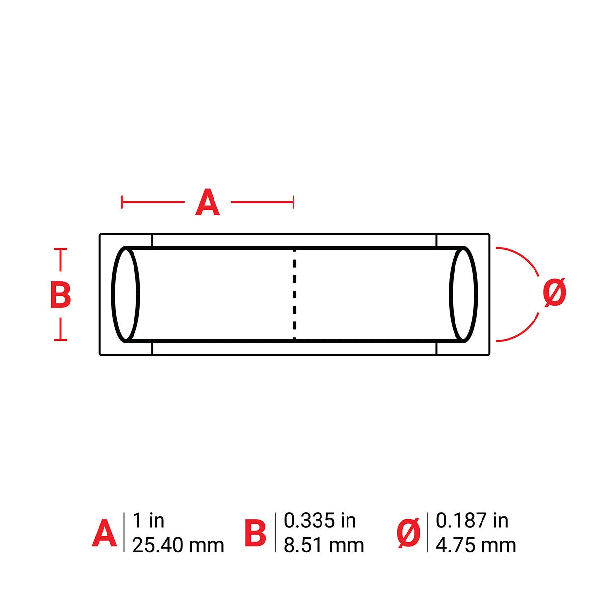 Brady B33-187-2-342-2 Wire Marker Sleeve 0.335 x 1