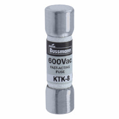 Bussmann KTK-8 600V 8Amp Limitron Fast-Acting Supplemental Fuse Non-Indicating 100kAIC @ 600Vac