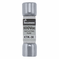 Bussmann KTK-12 600V 12Amp Limitron Fast-Acting Supplemental Fuse Non-Indicating 100kAIC @ 600Vac