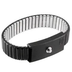 Desco 09041 Adjustable Premium Wrist Strap Band - Black