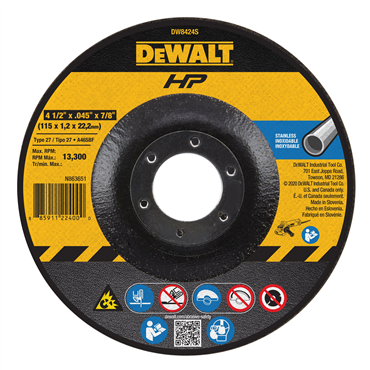 DeWalt DW8424S Cut Off Wheel Power 4-1/2 in