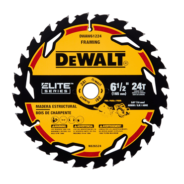 DeWalt DWAW61224 6 1/2IN 24T Elite Series Blister