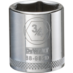 DeWalt DWMT88982OSP 3/8 in Drive Polished Chrome Standard Socket