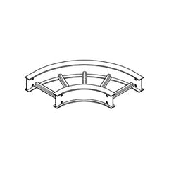 B-Line 6A-36-90HB24 Horizontal Bend 90 Deg 36 In Width 24 In Radius