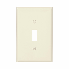 Eaton PJ1LA 1-Gang Light Almond Polycarbonate Medium Toggle Switch Wallplate