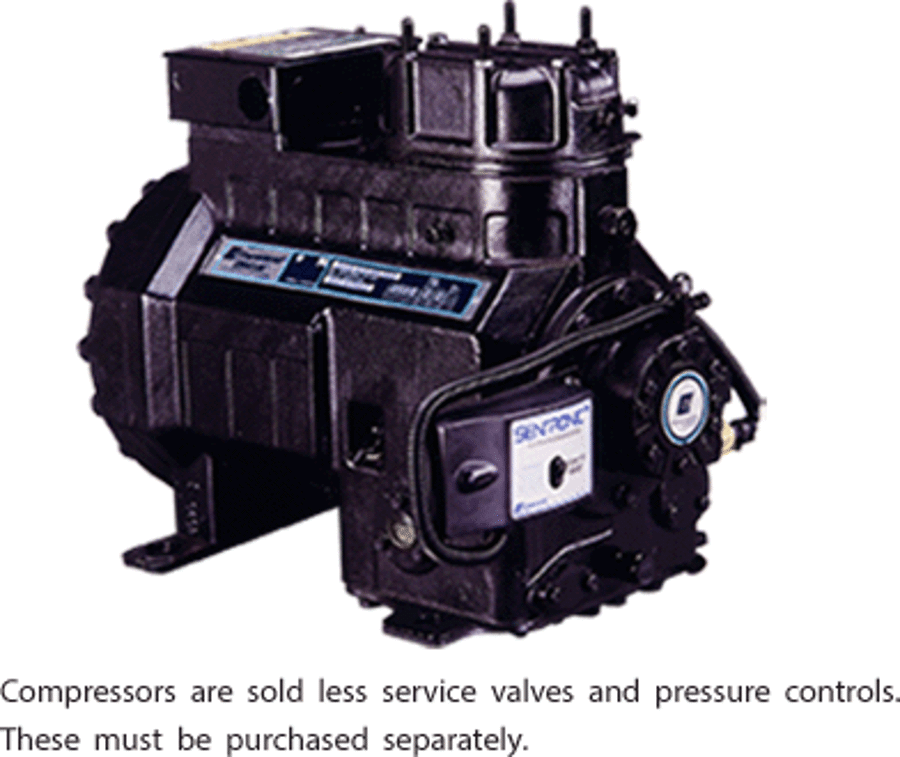 Emerson 3DS3F46KE-TFD-800 Compressor, 460/3/60 1-1/8 S x 1-3/8 S Semi-Hermetic Discus 32.6 MBH R407C