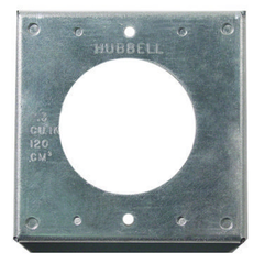 Hubbell Wiring Device-Kellems HBL50SC 4 Inch Square 50 Amp Locking Opening Box Cover