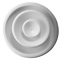 Hart & Cooley 48702 Ceiling Diffuser 10 White Steel Round 20 Series