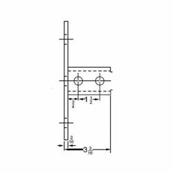 ABB B-924 POST BASE CONNECTOR GOLD/GALV..