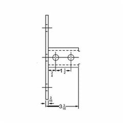 ABB B-924 POST BASE CONNECTOR GOLD/GALV..