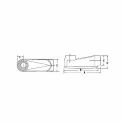 ABB ASLB-1 ASLB1 RED DOT ALUM LB 1/2IN HUB