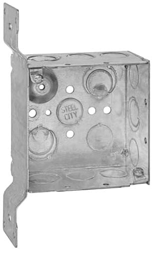 ABB 52171CV1/23/4 Steel City 52171-CV1/2-3/4 Outlet Box, 30.3 cu-in Capacity