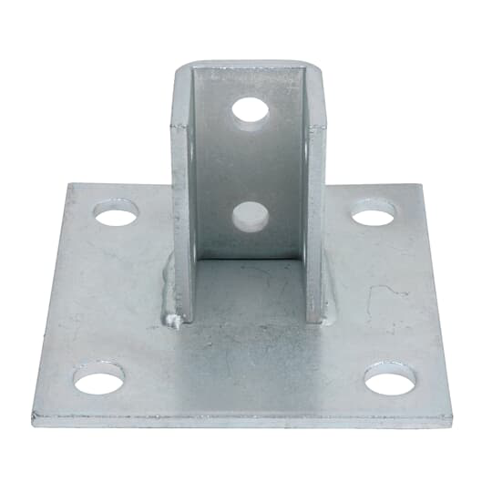 ABB AP-232SQ-EG Superstrut Steel Square Post Base Connector with SilverGalv Finish