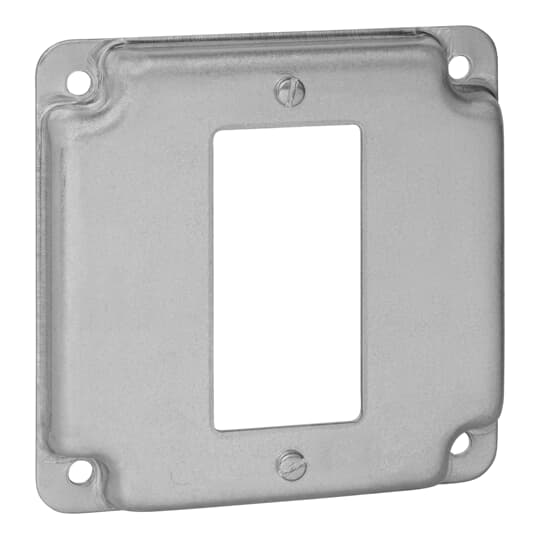 ABB RS-16-CC Steel City 4 Square Surface Cover GFCI Receptacle 1/2 Deep