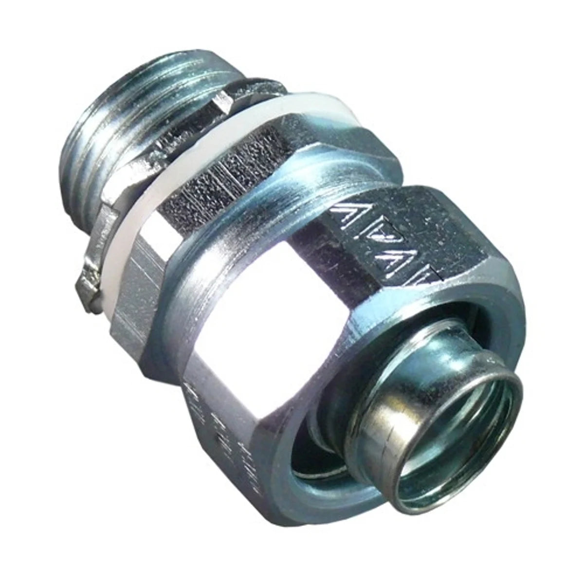 Appleton ST-100 ST Series Straight Liquidtight Connector 1 Inch Steel Body Electro-Plated Zinc Tapered NPT