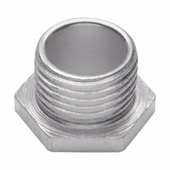 Crouse-Hinds 50 Non-Insulated Threaded NPSM Conduit Bushed Nipple, 1/2 in, For Use With Rigid/IMC Conduit