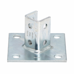 B-Line B280ZN 6 x 6 x 3-1/2 Inch Zinc Plated Channel Post Base