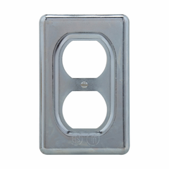 Crouse-Hinds DS23SA 1-Gang Sheet Aluminum Surface Mount Duplex Receptacle Cover