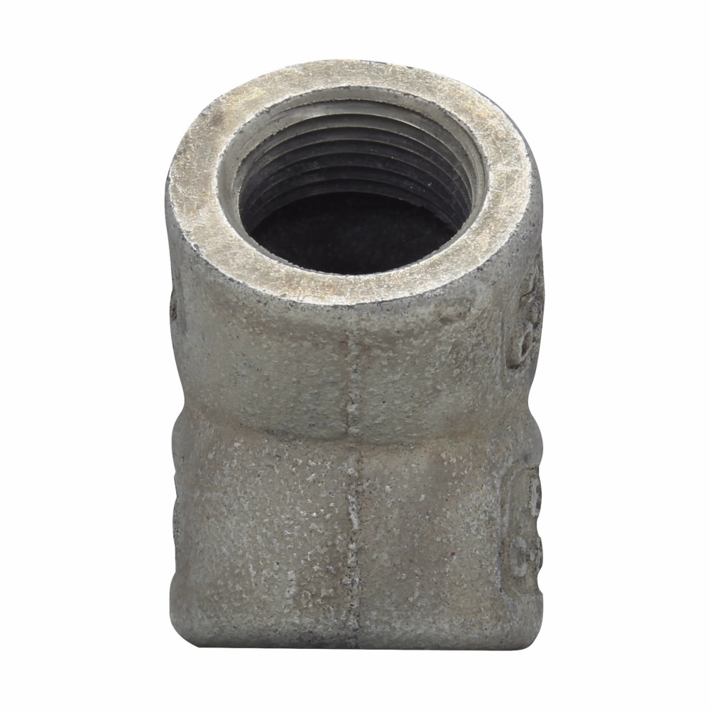 Crouse-Hinds EL1 Crouse-Hinds Series EL1 1/2 Inch Iron Female 45 Degrees Conduit Elbow EL1