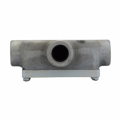 Crouse-Hinds OET1 Conduit Outlet Body with Cover 1/2 Inch T Shape Feraloy Iron Alloy