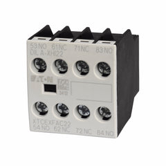 Eaton XTCEXFAC22 Motor Control Auxiliary Contact Four-Pole Screw Terminals 2NO-2NC Contact Configuration