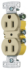 Hubbell Wiring Device-Kellems RR15I Duplex Receptacle 15 Amp 125 Volt 2-Pole 3-Wire 5-15R