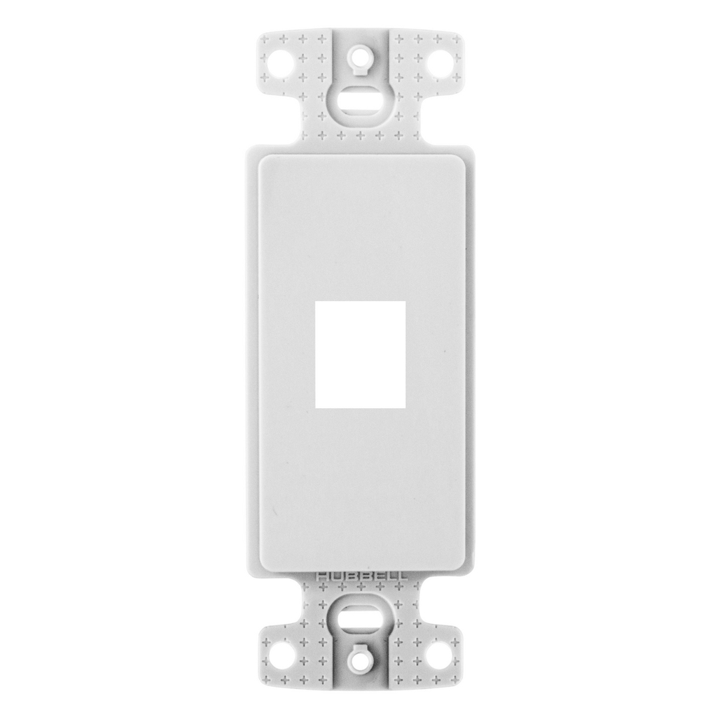 Hubbell Wiring Device-Kellems NS611W Plate, Decorator Keystone Frame, 1-Port, White