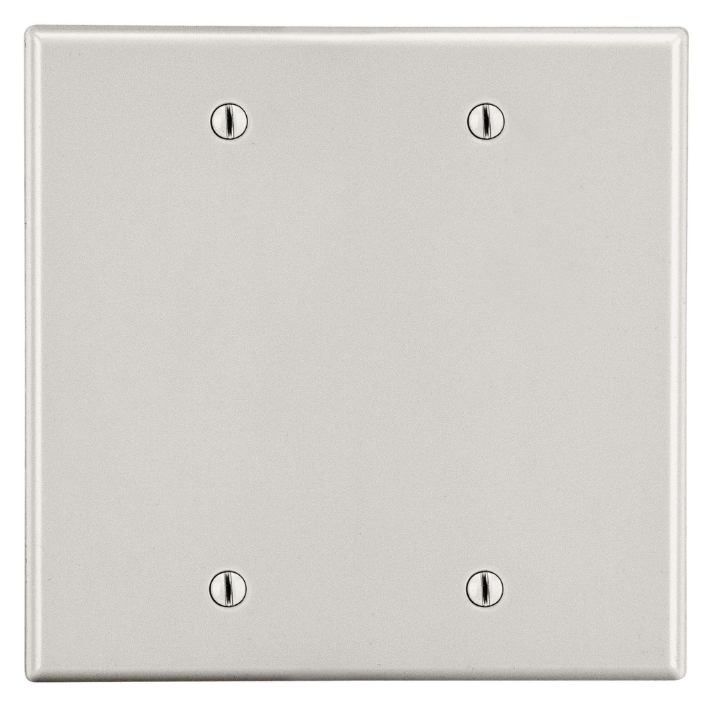 Hubbell Wiring Device-Kellems P23LA Non-Metallic Standard Wallplate 2 Gang 4.63 in L x 4.69 in W