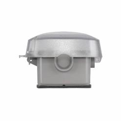 Intermatic WP5000C 1-Gang Horizontal/Vertical Hinge 2-1/4 Inch Extra Duty Receptacle Cover with Guard Insert