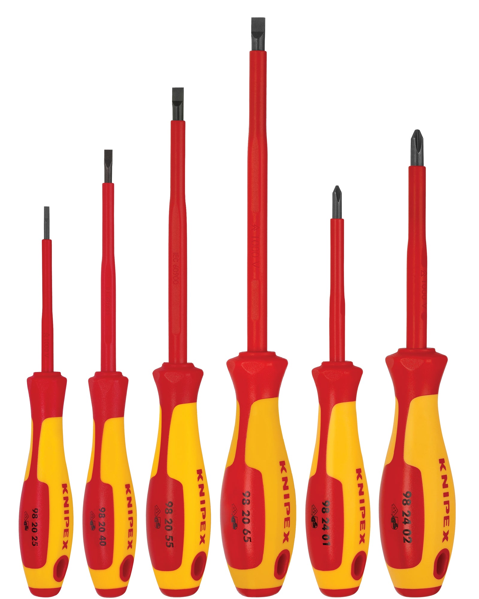 KNIPEX 9K989833US 6 Pc Screwdriver Set-1000V Insulated