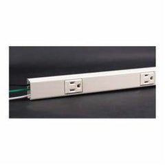 Legrand-Wiremold V20GB506 Plugmold Hard-Wired Multi-Outlet Strip; 5 Feet, 6 Outlets, Ivory