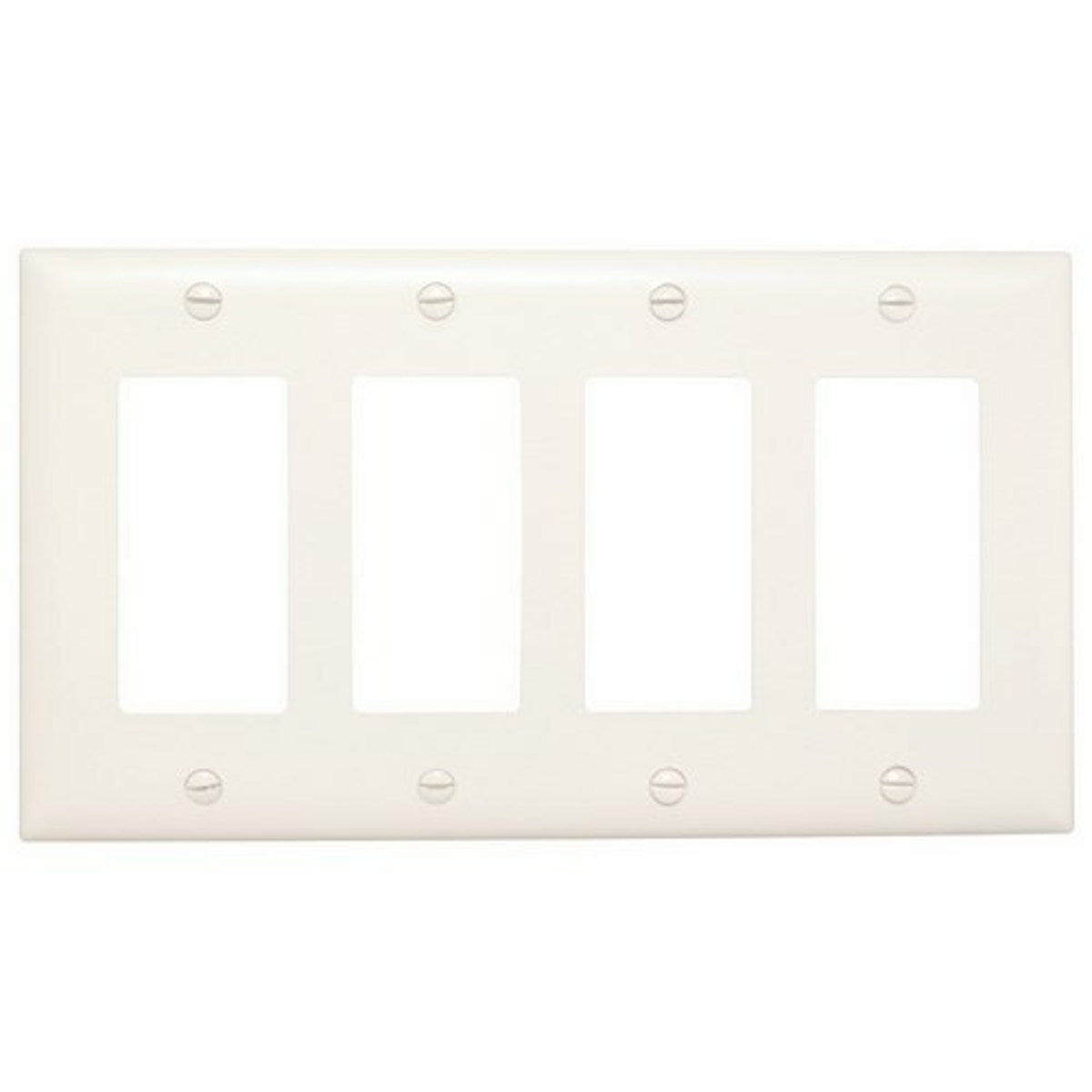 Legrand TP264W Trademaster Plate 4gang 4 Decorator White