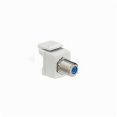 Leviton 41084-FTF Feedthrough F-Type Adapter, Light Almond