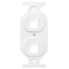 Leviton 41087-2WP QuickPort Duplex Type 106 Insert, 2-Port, White