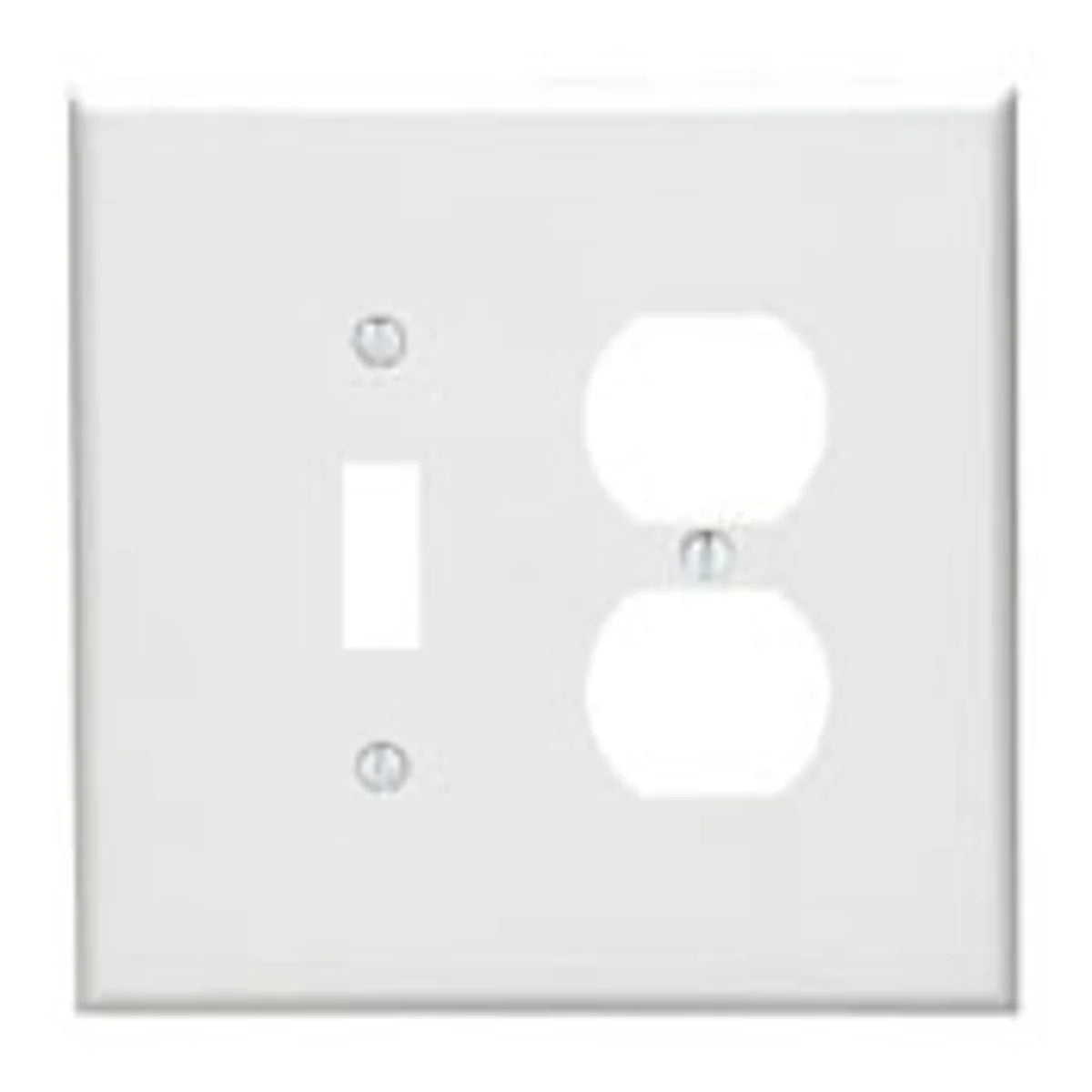 Leviton 88105 2-Gang 1-Toggle 1-Duplex Device Combination Wallplate Oversized