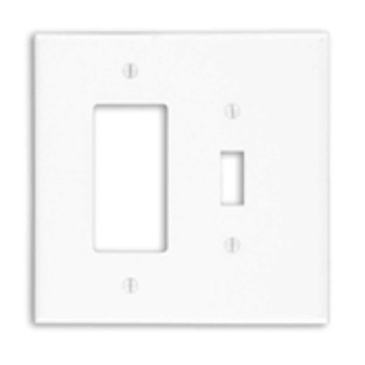 Leviton 88605 2-Gang 1-Toggle Decora/GFCI Device Combination Wallplate Oversized