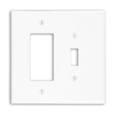 Leviton 88605 2-Gang 1-Toggle Decora/GFCI Device Combination Wallplate Oversized