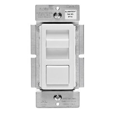 Leviton IP710-LFZ 1200VA 120/277VAC 60Hz Single-Pole & 3-Way IllumaTech Preset Electro-Mechanical Electronic 0-10VDC Fluorescent Slide Dimmer 0-10VDC LED Power Supply Dimmer - White