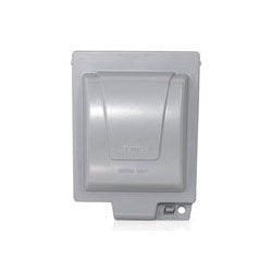 Leviton IUM2V-GY Weatherproof Device Cover 2-Gang Vertical Mount