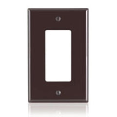 Leviton PJ26 1-Gang Decora/GFCI Midway Size Wallplate Brown