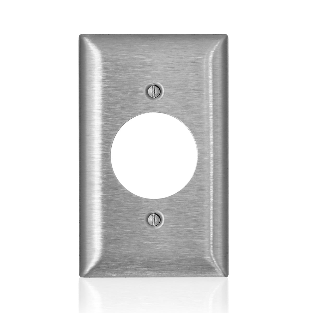 Leviton SS721-40 1-Gang C-Series Single 1.6 Diameter Opening Wallplate Standard Size